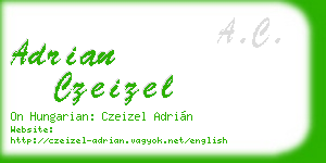 adrian czeizel business card