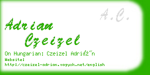 adrian czeizel business card